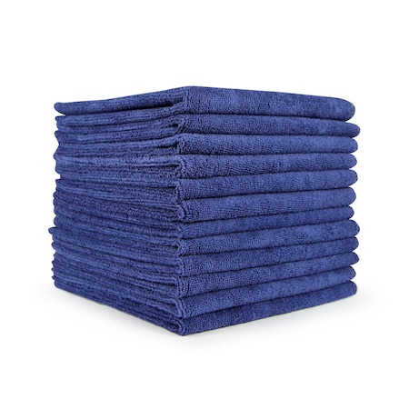 Monarch Brands Microfiber Cloths - 16in x 16in, Navy, 180PK M915100N-CS
